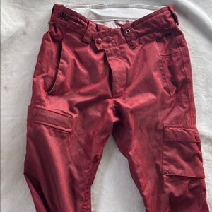 Burton Women's The White Collection Red Snowboard Pants